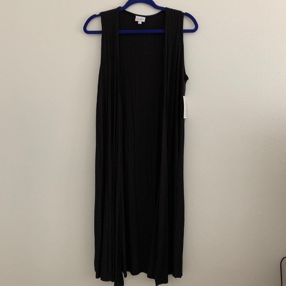 Black LuLaRoe Joy long vest